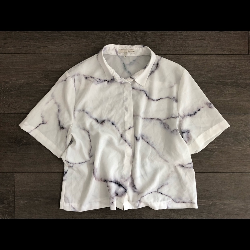 Oak + Fort Blouse Cropped